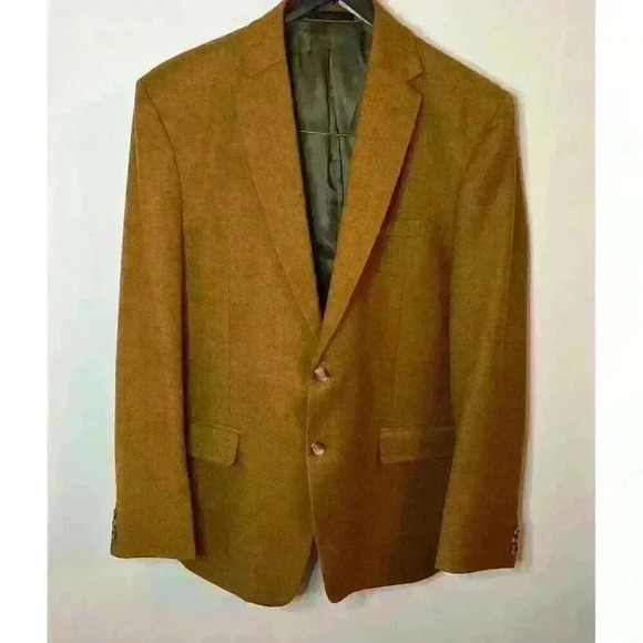 Studiosuits Hand Crafted Melange Rust Tweed Jacket Blazer Mens 44” 100% Wool - Picture 2 of 10